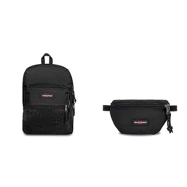 EASTPAK Pinnacle Rucksack, cm, L, Schwarz (Black) & Springer Gürteltasche, 23 cm, 2 L, Schwarz (Black) im Sale